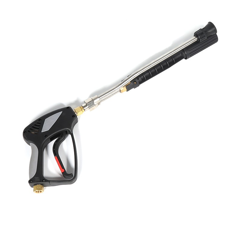 Domácnost vysokotlaká posílená s dlouhým pólem štětcem s vysokotlakou vodní pistolí
